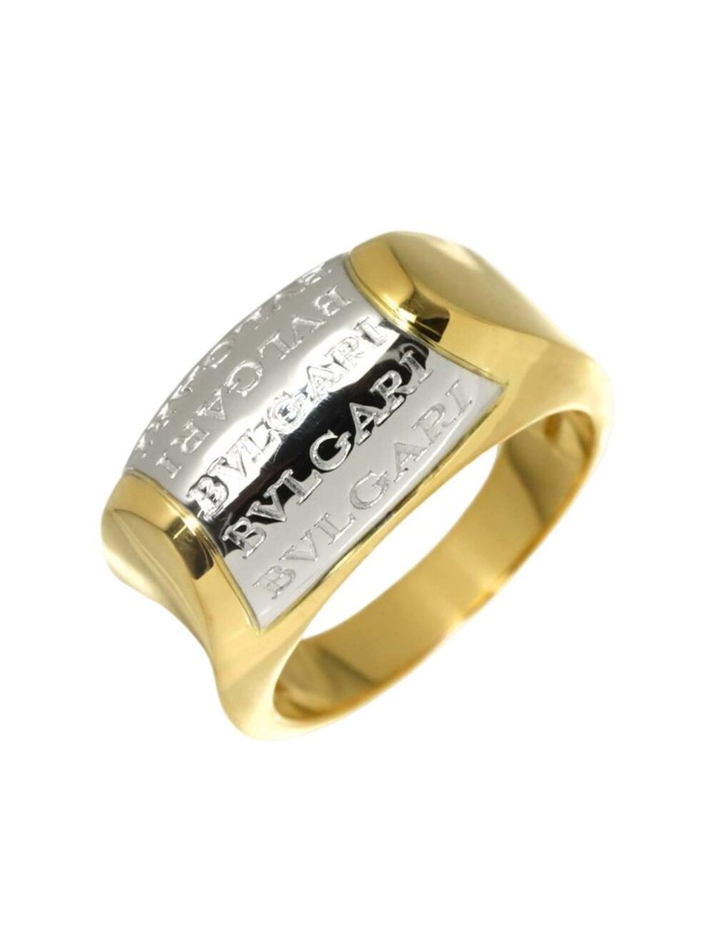 Bvlgari Logomania Tronchetto Ring 18k Yellow Gold